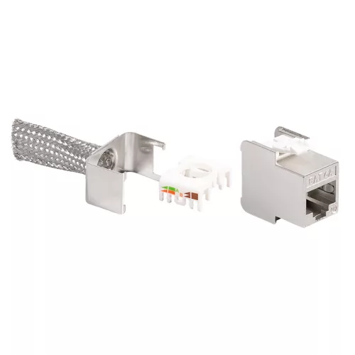 Logilink 24 Kat. 6A Keystone-csatlakozók, árnyékolt, extra rövid és vékony kialakítás (NK4075)