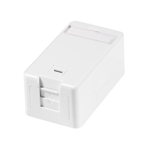 Logilink Felületre szerelhető doboz 1 Keystone csatlakozóhoz, rugós redőnnyel