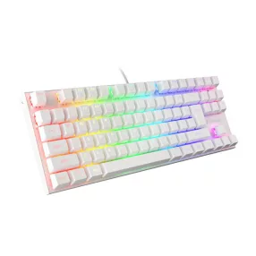   Genesis Thor 303 TKL mechanikus gaming billentyűzet, US, RGB világítással, Brown switch, white hot swap
