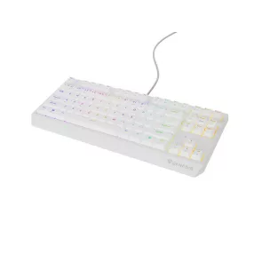   Genesis Thor 230 TKL US RGB fehér mechanikus gaming billentyűzet, Brown switch hot swap