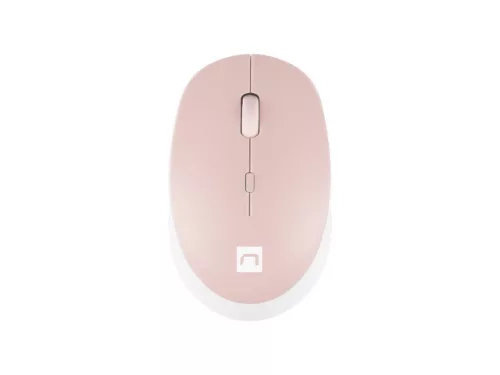 NATEC EGÉR HARRIER 2 VEZETÉK NÉLKÜLI 1600DPI BLUETOOTH 5.1 FEHÉR-RÓZSASZÍN