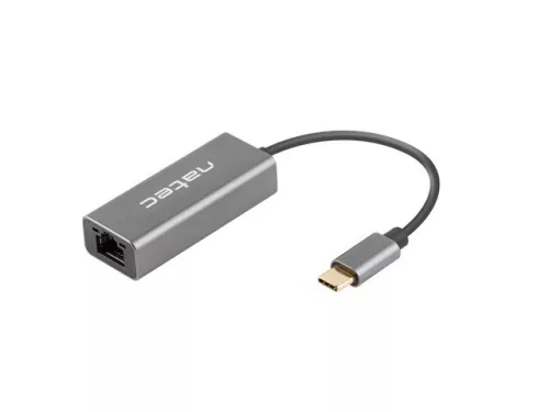 NATEC USB->RJ45 ETHERNET ADAPTER HÁLÓZATI KÁRTYA CRICKET USB-C 3.1 1X RJ45 1GB KÁBEL