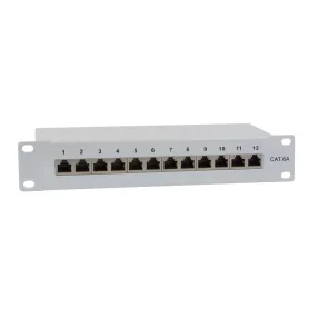   Logilink Cat.6A Patch Panel 12-port 10", árnyékolt, szürke (NP0052)