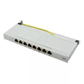   Logilink Cat.6 Patch Panel 8-port mini asztali, STP, szürke, szürke (NP0077)