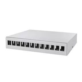   Logilink Consolidation point box 12-port, asztali/falra/sínre szerelheto, szürke (NP0094)