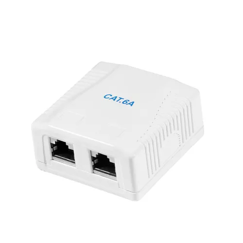 Logilink Cat.6A Felületre szerelt doboz 2 x RJ45, árnyékolt (NP0097)
