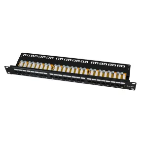   Logilink Cat.6A Patch Panel 24 portos UTP, 90 -os LSA lezárás (NP0133)