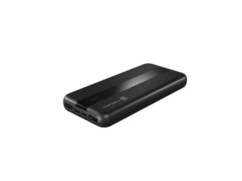 NATEC POWERBANK TREVI SLIM 10000MAH 2X USB-A + 1X USB-C FEKETE