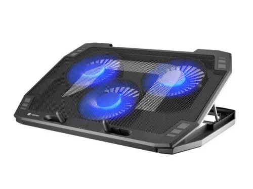 NATEC LAPTOP HŰTŐPAD ORIOLE 15.6-17.3" 3 VENTILÁTOR, LED FÉNY, 2 USB