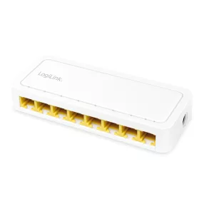  Logilink 8 portos Gigabit asztali hálózati kapcsoló, fehér (NS0115)