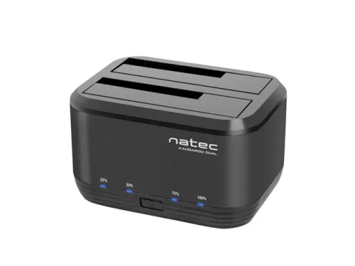 NATEC HDD DOKKOLÓ ÁLLOMÁS KANGAROO DUAL SATA USB 3.0