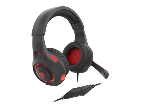 Genesis Radon 210 7.1 Gamer Fejhallgató mikrofonnal USB, fekete-piros