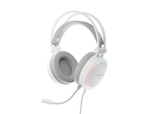 Genesis Neon 613 G2 Gamer Fejhallgató mikrofonnal, RGB megvilágítással USB - fehér