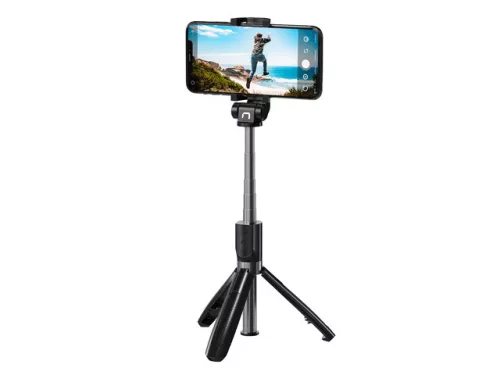 Natec ALVITO vezetéknélküli szelfibot, tripod, BT 4.0 - fekete