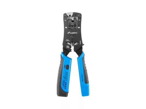 LANBERG KRIMPELŐ SZERSZÁM RJ45 RJ11 RJ12 + KÁBELTESZTER