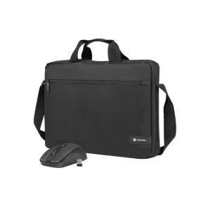   Natec Wallaroo 2 15.6" Laptop táska + vezeték nélküli egér - fekete