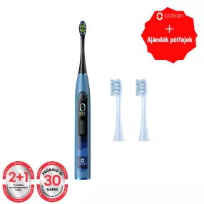   Oclean X10 Blue elektromos fogkefe +pótfej (OCL551914+OCL551440)