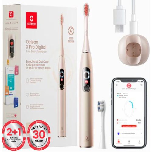 Oclean elektromos fogkefe X Pro Digital GOLD