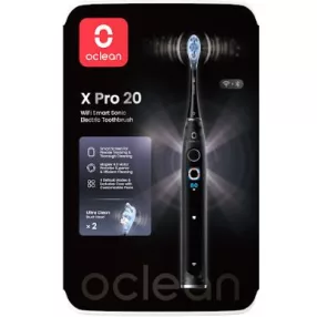 Oclean X Pro 20 Black elektromos fogkefe okos kijelzővel