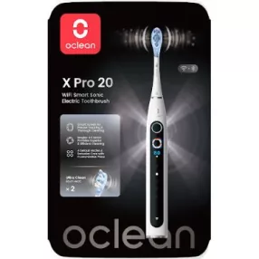 Oclean X Pro 20 White elektromos fogkefe okos kijelzővel