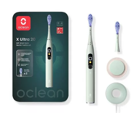 Oclean X Ultra 20 Green elektromos fogkefe 