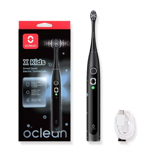 Oclean X Kids Black  elektromos fogkefe 