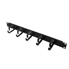   Logilink 19" kábelrendező 1U, acél konzolokkal, fekete (OR101B)