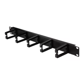   Logilink 19" kábelrendező 1U, műanyag konzolokkal, fekete (OR104B)