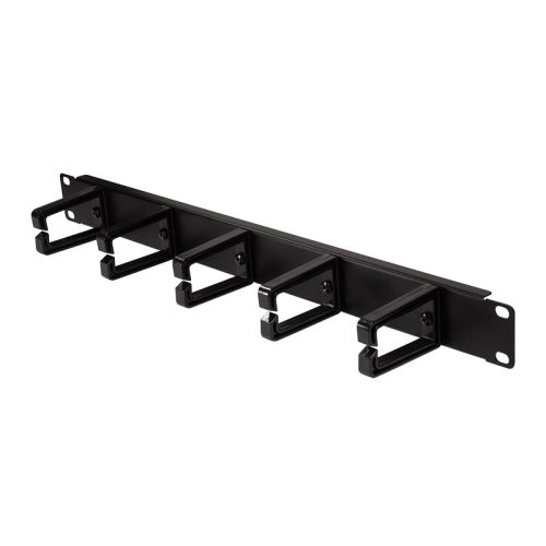 Logilink 19" kábelrendező 1U, műanyag konzolokkal, fekete