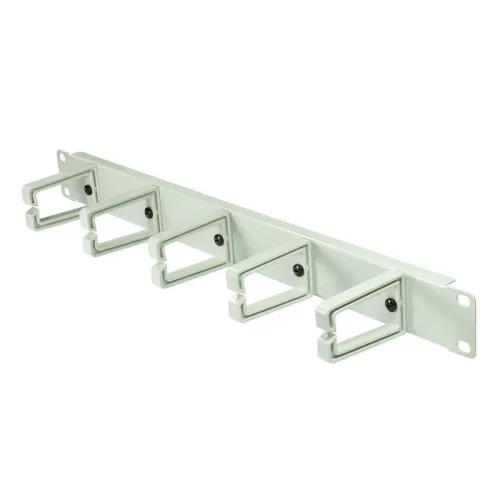 Logilink 19" kábelrendező 1U, műanyag konzolokkal, szürke (OR104G)