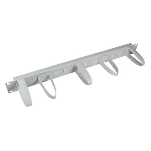 Logilink 19" kábelmenedzser 1U, forgó kampókkal, szürke