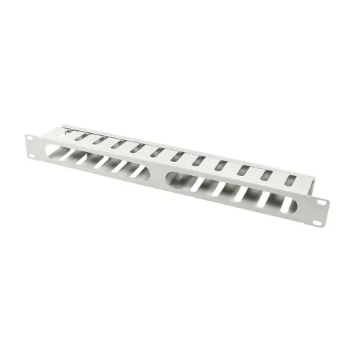 Logilink 19"-os kábelcsatorna/rendező, fedett, 1U, szürke (ORCC01G)
