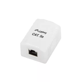   LANBERG FELÜLETRE SZERELHETŐ DOBOZ CAT.5E FTP ÁRNYÉKOLT 1X RJ45 FEHÉR