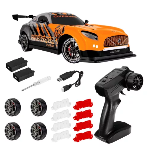 Overmax X Tireburner Akkumulátoros Versenyautó 1:16 20 km/h