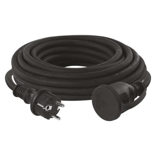 Emos P01810 Hosszabbító 10 m / 1 aljzat / fekete / gumi-neoprén / 250 V / 1,5 mm2