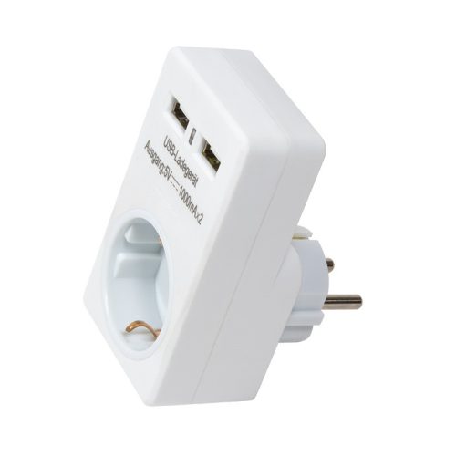 LogiLink Hálózati (AC) adapter 2xUSB töltővel (2x1A)
