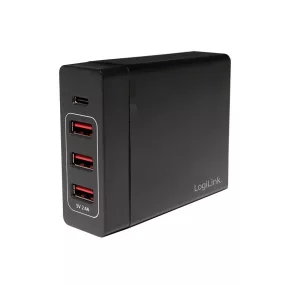   Logilink asztali töltő, 3x USB AF + 1xUSB-C  F, 72W (PA0122)