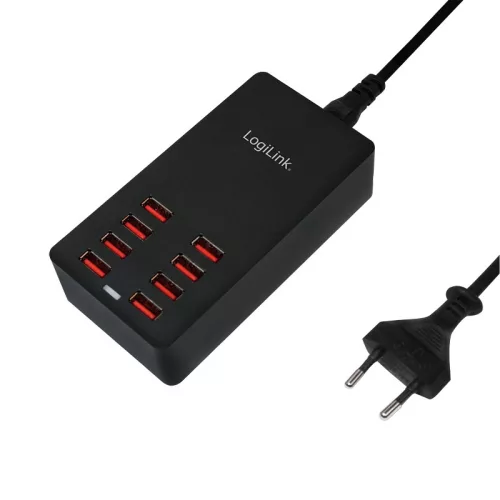 LogiLink USB tábla töltő, 8x USB port, 44W (PA0140)