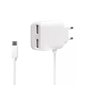   Logilink USB fali töltő , 2+1 port, 10,5W, fehér (PA0157W)