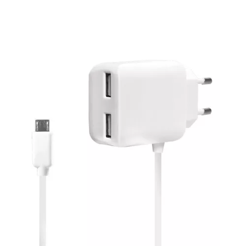 Logilink USB fali töltő , 2+1 port, 10,5W, fehér (PA0157W)