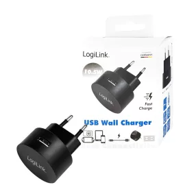   Logilink USB aljzat adapter, 1x USB-port a gyorstöltéshez, 10,5 W (PA0217)
