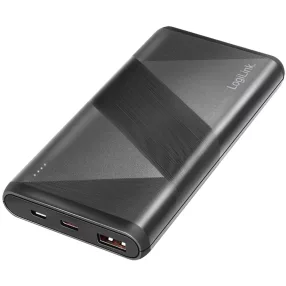   Logilink Mobil Power Bank, LiPo, 10.000mAh, PD & QC 18W, fekete (PA0275)