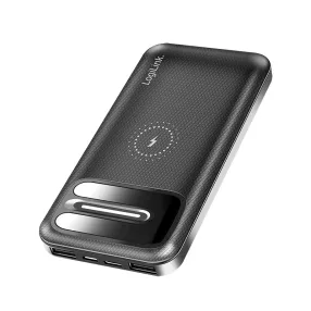   Logilink Power bank 8000 mAh, vezeték nélküli töltés, + 2x USB-A (PA0305)