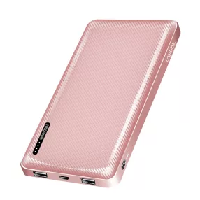   Logilink Power bank 10.000 mAh, 2x USB-A, USB-C, gyorstöltéssel, rózsaszín arany (PA0328RRF)