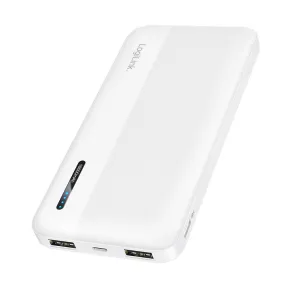   Logilink Powerbank 10 000 mAh, 2x USB-A, USB-C, gyorstöltés funkcióval, fehér (PA0338WRF)
