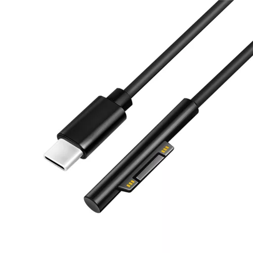 Logilink USB-C-kábel, USB-C/M   MS Surface/M (90 ), PD, fekete, 1,8 m (PA0342)