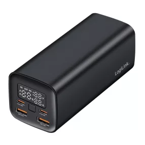   Logilink Power bank 20 000 mAh, QC 3.0 és PD 3.0 65 W, fekete (PA0350)
