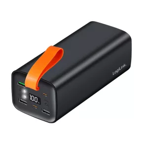   Logilink Power bank 50 000 mAh, QC 3.0 és PD 3.0 100 W, fekete (PA0351)