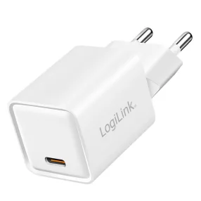   Logilink USB-C GaN töltő (PD+QC 3.0), 20 W, fehér (PA0355)