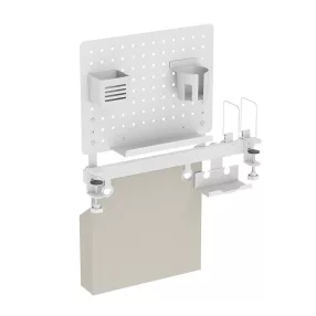   Logilink Perforált irodai tárolórendszer sínekkel, 55,7   17,2   74,5 cm, 26 kg-ig, fehér (PB0101)